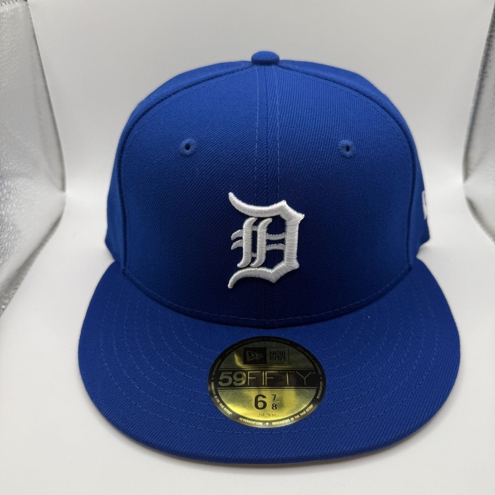 New Era 59FIFTY Detroit Tigers Royal Blue Spring Collection Fitted Hat 6‎ 7/8